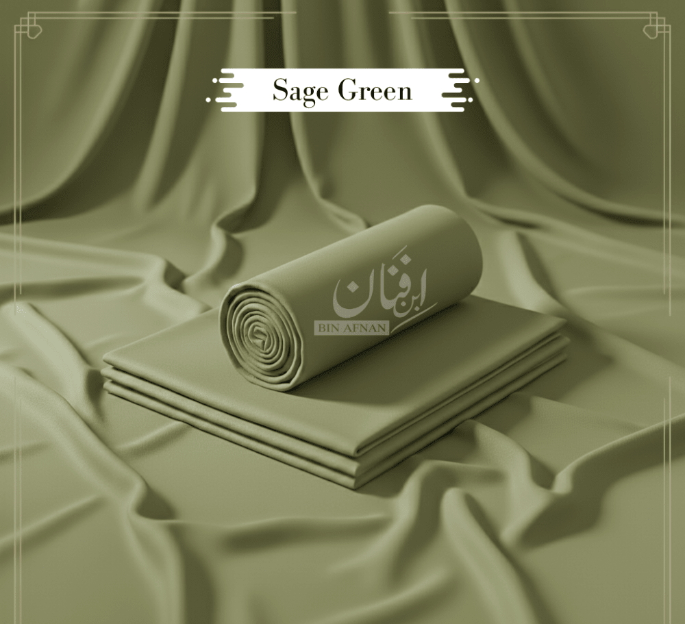 Booski wash & wear sage green 05 - Binafnan